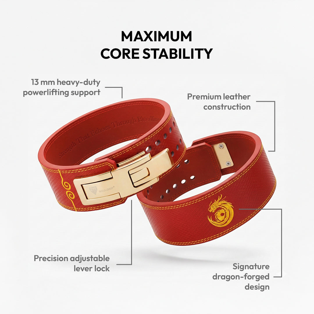 Dragonforged Blood Red 13mm Powerlifting Belt (Limited Edition)