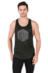 Gym Stringer Vest For Men (Olive)