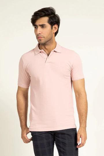 Pink Pleated Collar Polo - KIBI SPORTS