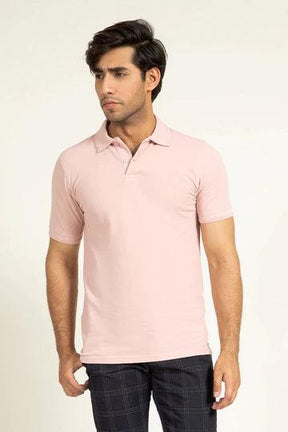 Pink Pleated Collar Polo - KIBI SPORTS