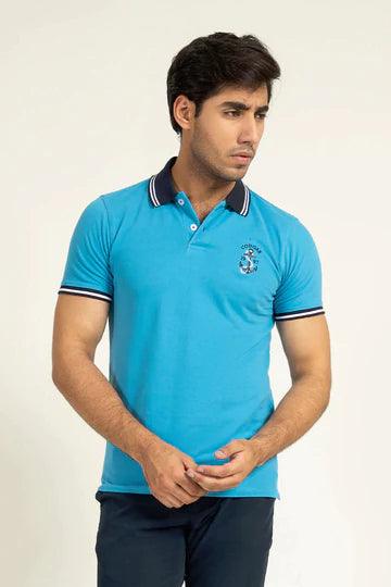 Blue Tipped Polo - KIBI SPORTS