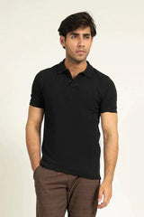 Black Pleated Collar Polo | Cougar - KIBI SPORTS