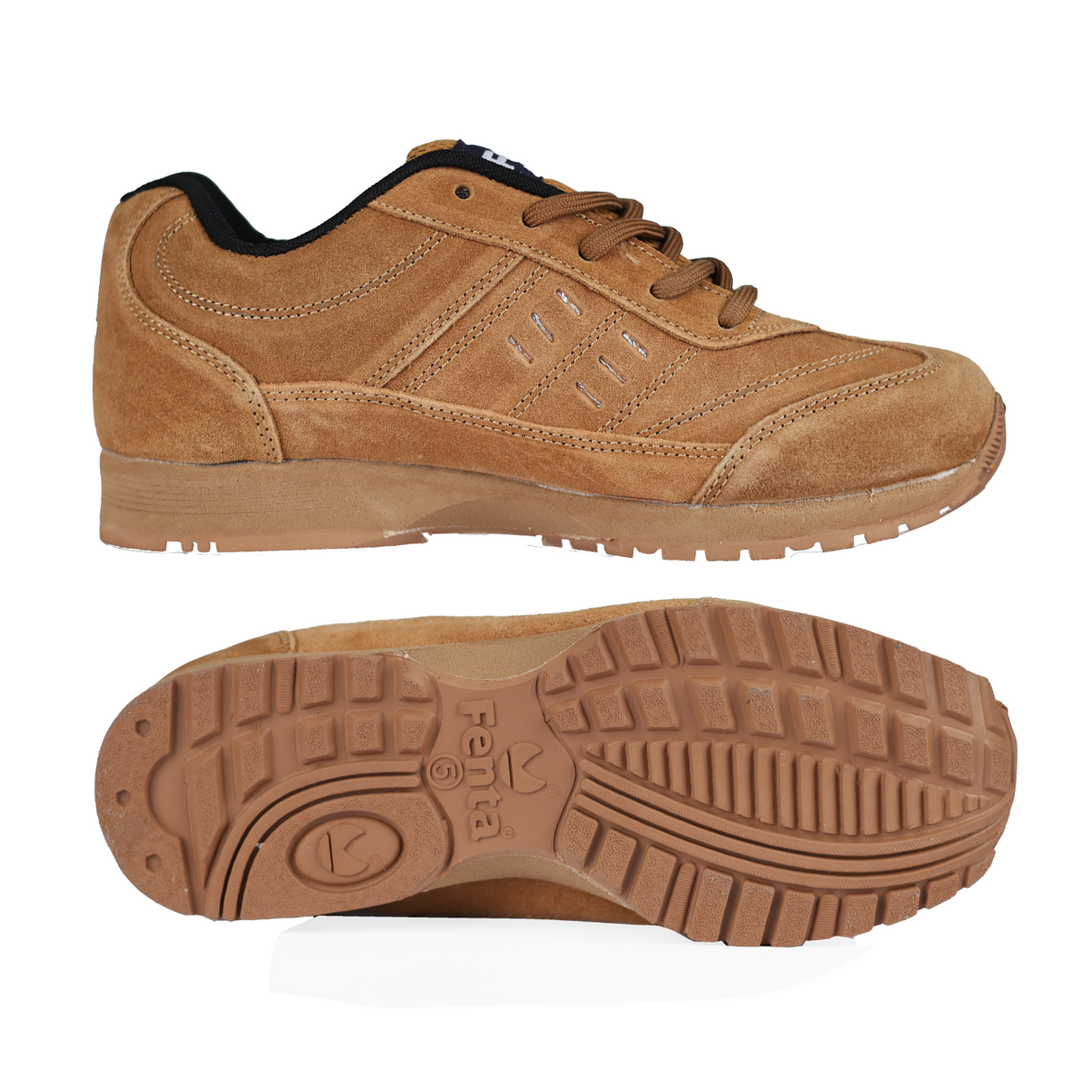Fenta RIDER: Full Suede Leather Shoe with Mid-EVA Rubber Sole