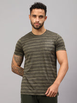 Vector X Mens Polyester Round Neck Sports T-Shirt Half Sleeves