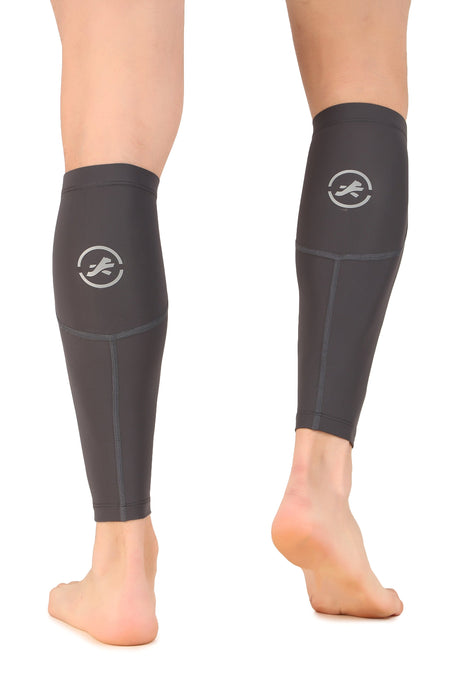 Nylon Compression Calf Sleeves (Dark Grey)