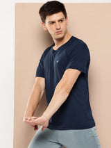 Alcis Men Navy Solid Wonder Tee