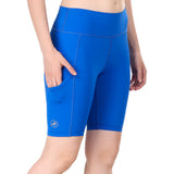 Nylon Compression Shorts For Women (Royal)
