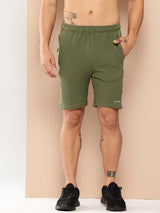 Alcis Men Olive Waffle Shorts