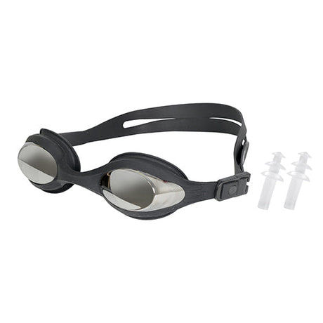 Viva Swimming Focus One piece Mirror Goggle with Double Silicone Strap for Professional Swimmers|Anti fog|UV Protection for Unisex Youth Adults