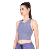 Performance Sports Bra (Blue Heather)