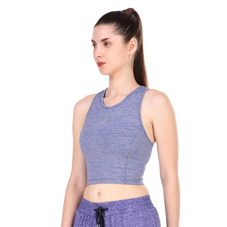 Performance Sports Bra (Blue Heather)