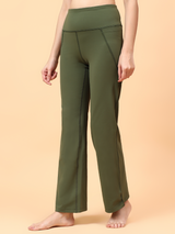Active Flare Pants (Olive green)