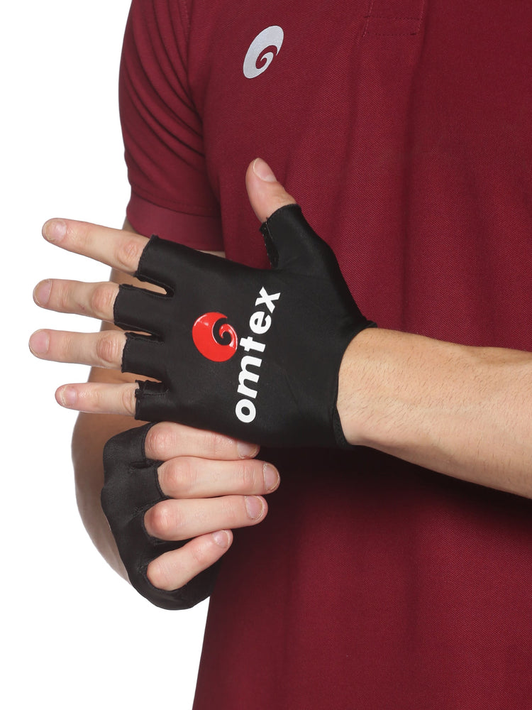 Cricket Finger Cut Catching Gloves Black (2.0)