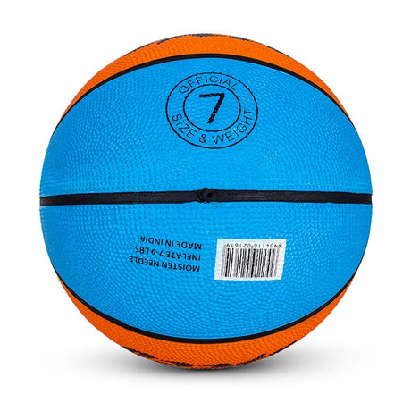 Vector X 8 Panel Speed Rubber Moulded Indoor/Outdoor Basketball with Butyl Bladder (Suitable for Practice/Match/Training) + Free Air Needle