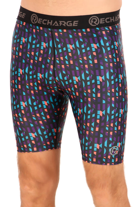 Men's Polyester Compression Shorts (Multimatrix)