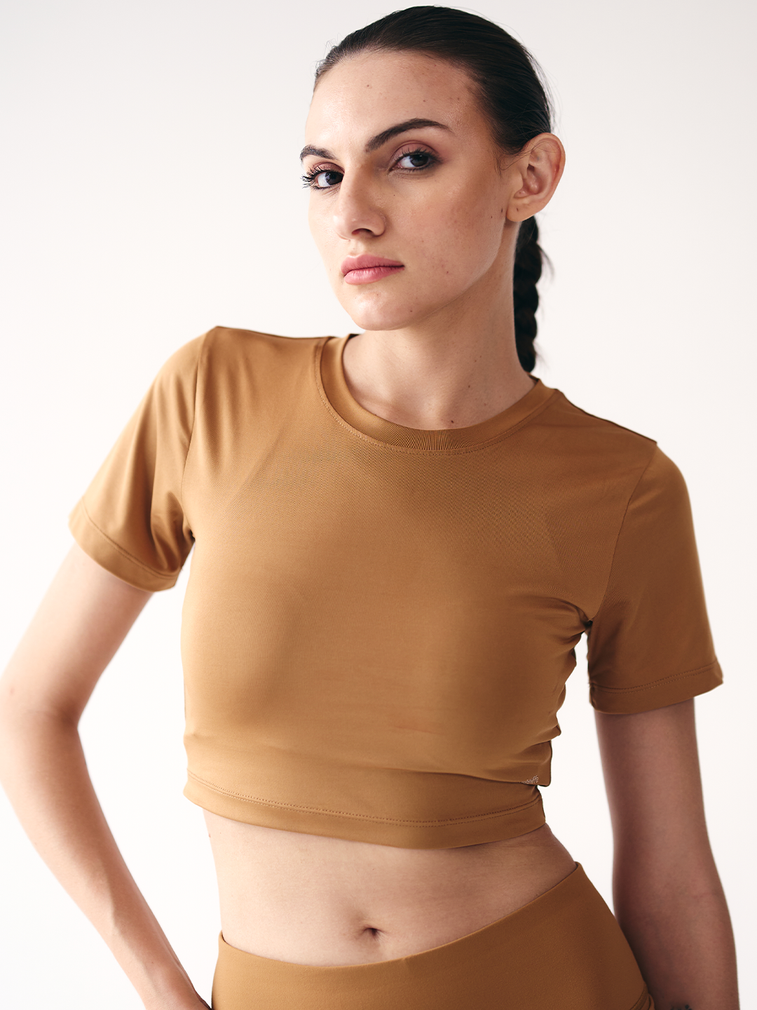 Active Crop Top (Brown)