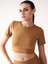 Active Crop Top (Brown)