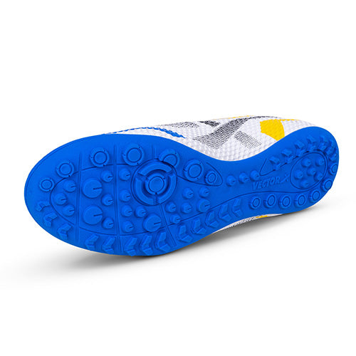 Vector X Rapid 2.0 Series 3D Texture Upper with Double Colour TPU Sole| Unique Design|Comfortable| Football Soccer Court Studs|Futsal Shoe| Ideal for Synthetic Turf & Hard Ground|Men, Youth, Boys