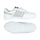 Fenta PACE: Soft Leather White Work Shoe with Classic PVC Sole