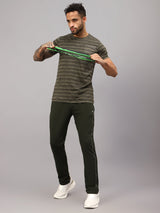 Vector X Mens Polyester Round Neck Sports T-Shirt Half Sleeves