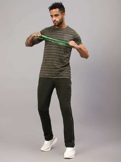 Vector X Mens Polyester Round Neck Sports T-Shirt Half Sleeves