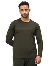 Vector X Mens Full Sleeve Round Neck Jersey/ t-shirt For Fitness Training (Silver, XXL)
