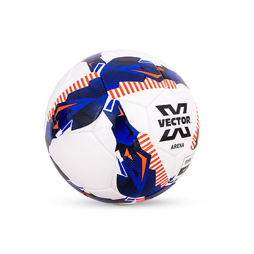 Vector X Arena Soft Shiny PU Hand Stitched FIFA Basic Approved Indoor/Outdoor Water-Resistant Football with Latex Bladder, Suitable for Match and Training for Adults 15+ Years
