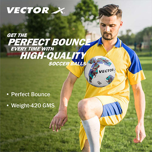 Vector X Galaxy TPU Machine Stitched Football|Training|Match |Sports|Playing |Practice|Indoor Outdoor Soccer Ball|Durable & Water-Resistant ball for Practice  Size 5
