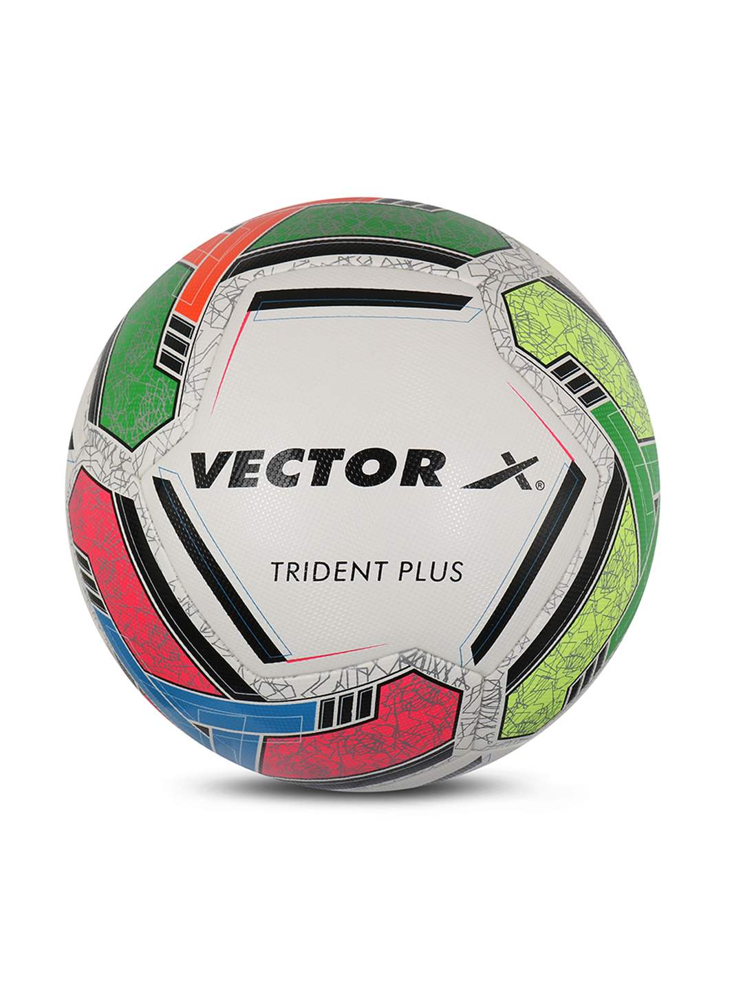 Vector X 8 Panel Trident Plus Emobsed PU Thermofused FIFA Approved Indoor/Outdoor Futsal Football with Rubber Bladder, Multicolor, Size 5, Suitable for Match and Training for Adults