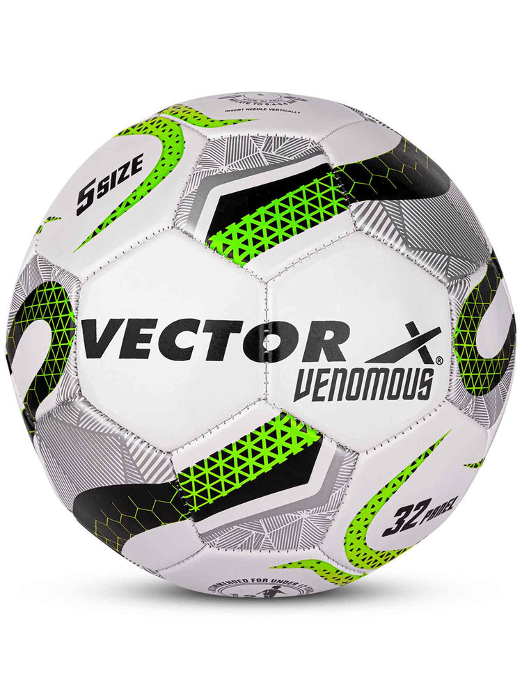 VECTOR X VENOMOUS Machine Stitched With Pump Football - Size: 5 (Pack of 1)