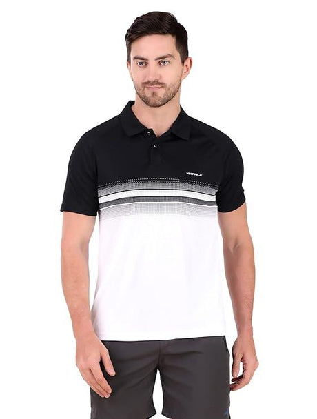 VECTOR X OMT-259 Mens Polo Collar Neck Colourblocked T-Shirt