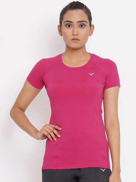 Invincible Women’s Stretch Round Neck Solid Tee | K.L. Mahajan & Sons (Invincible)