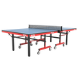 STAG GLOBAL Deluxe 1000 DX Table Tennis Table | 25mm Blue Top with 2 TT Rackets | 6 Balls | 1 Table Cover & Clamp Net