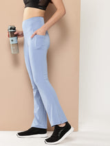 Small Slit Bootcut Purple