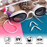 Viva Swimming Shark Fin Kids Swimming Cap & Goggles with 2 Ear Plug Kids OKEO Swimming Combo Kit