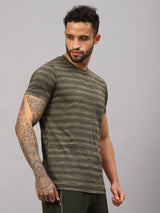 Vector X Mens Polyester Round Neck Sports T-Shirt Half Sleeves