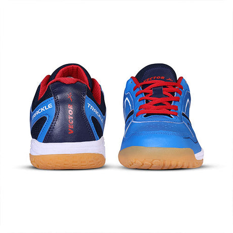 Vector X Trackle Badminton/Court Shoes Non Marking Synthetic Leather, Mesh Upper/Eva Phylon, Crepe Rubber Sole|Best for Squash, Table Tennis,Volleyball, Basketball & Indoor Sports