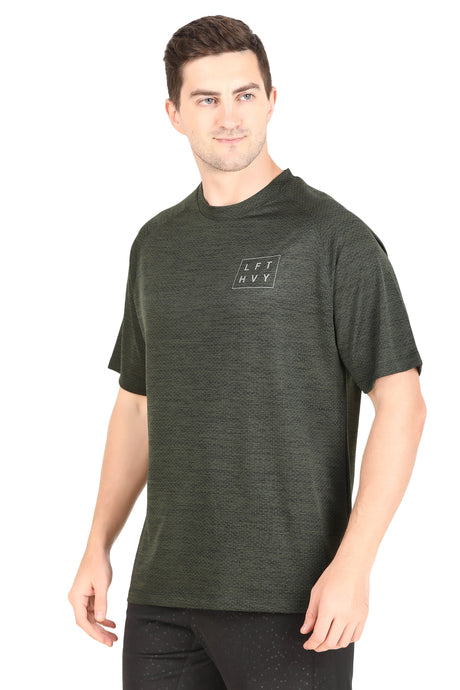 Men's Oversize Sportswear Tshirt (Green Dot)