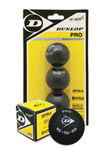 Vector X Dunlop Pro Double Dot Rubber Squash Ball - Standard Size