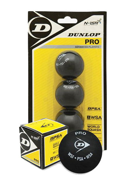 Vector X Dunlop Pro Double Dot Rubber Squash Ball - Standard Size