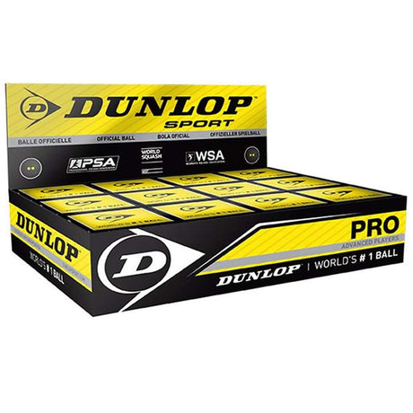Vector X Dunlop Pro Double Dot Rubber Squash Ball - Standard Size