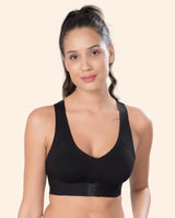 Tweens Invisi-Fit Cotton Bonded Seamless Padded Sports Bra for Girls - Invisible Support & Comfort