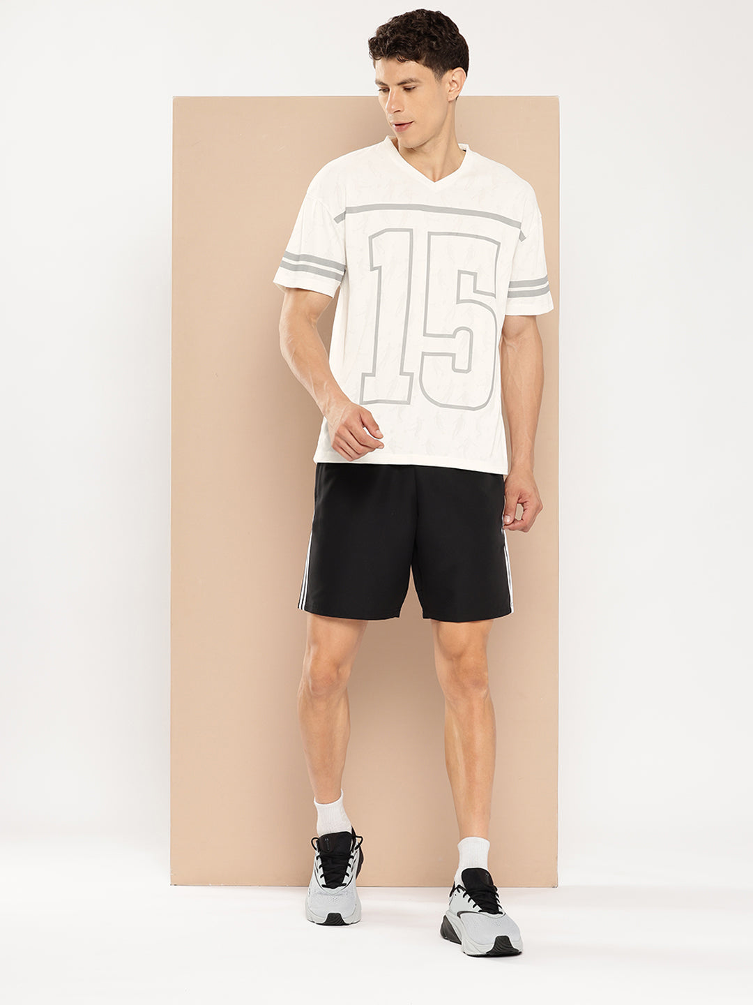 Alcis Men Typography Printed Next Gen Varsity Tee