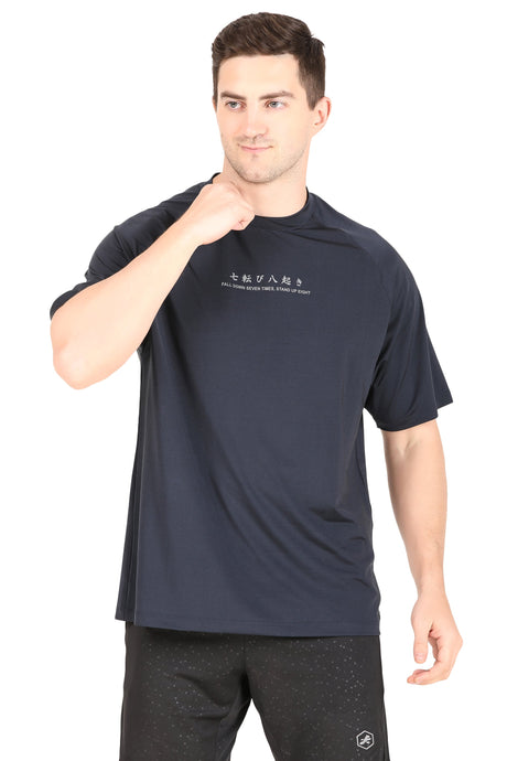 Men's Oversize Sportswear Tshirt (Navy Blue)