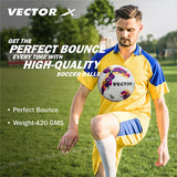 Vector X Galaxy TPU Machine Stitched Football|Training|Match |Sports|Playing |Practice|Indoor Outdoor Soccer Ball|Durable & Water-Resistant ball for Practice  Size 5