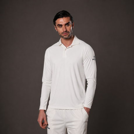 Cricket White Test T-Shirt Full Sleeve - SR | Omtex