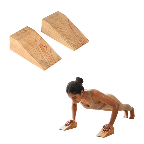 Wooden Yoga Wedges Set of 2 | Wiselife