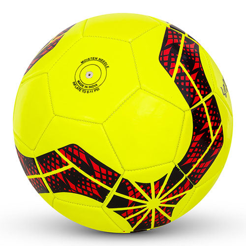Vector X FIGHTER 32 Panel PVC Machine Stitched Indoor/Outdoor Practice, Training Match Soccer Football + Free Air Needle with Butyl Bladder Ball, Size 5, Suitable for Men, Youth Adults 15+ Years Boys