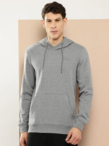 GREY  FLEECE HOODIE