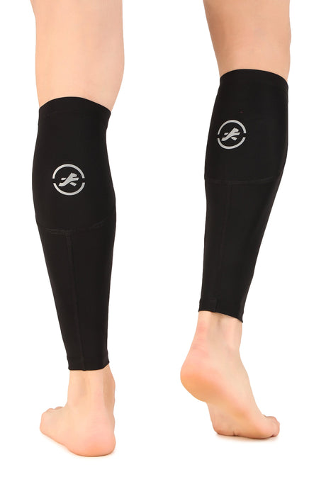 Nylon Compression Calf Sleeves (Black)